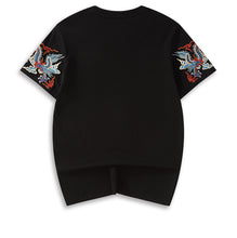 Load image into Gallery viewer, Dragon Embroidered Loose Short Sleeve T-Shirt
