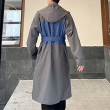 Load image into Gallery viewer, Fabric Patchwork Mid-length Trench Coat
