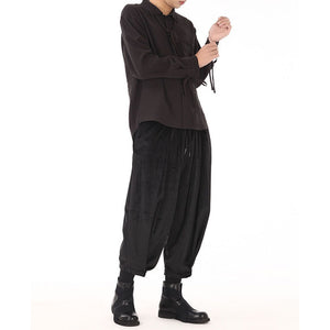 Black Velvet Loose Lounge Pants