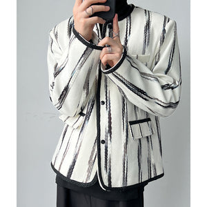 Colorblock Stripes Thin Jacket