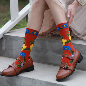 Casual Jacquard Graffiti Socks