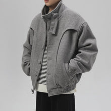 Load image into Gallery viewer, Retro Stand Collar Thickened Short Coat
