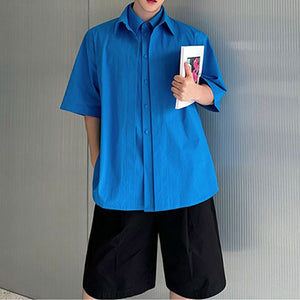 Short-sleeved Double-layer Cotton Shirt