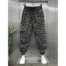 Load image into Gallery viewer, Leopard Print Nine-point Casual Pants
