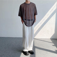 Load image into Gallery viewer, Thin Cutout See-through Mesh Short-sleeved T-shirt
