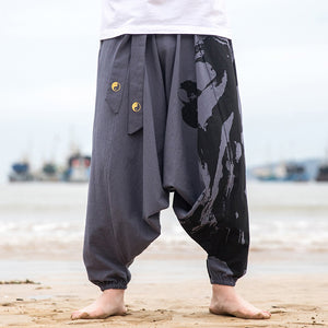 Loose Low Crotch Harem Pants