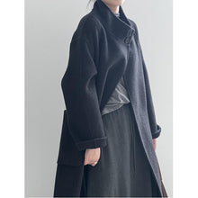 Load image into Gallery viewer, Casual Stand Collar Solid Color Coat
