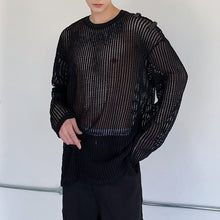 Load image into Gallery viewer, Mesh Cutout Off-shoulder Shirt
