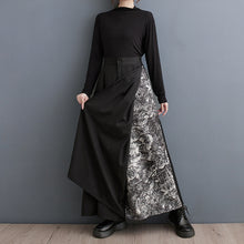 Load image into Gallery viewer, Printed Patchwork Pleated Double-layer Wide-leg Casual Pants
