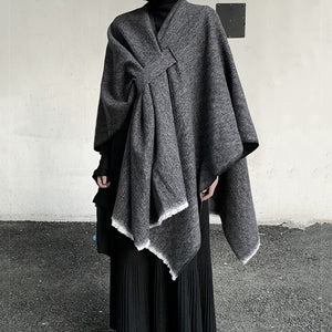 Retro Shawl Cape Coat