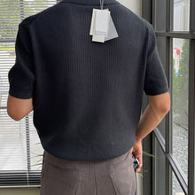 Load image into Gallery viewer, Knitted Lapel Polo Shirt
