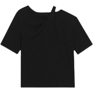 Hollow Out Casual Short Sleeve T-Shirt