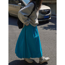 Load image into Gallery viewer, Solid Color Loose Warm Long Skirt
