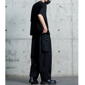 Multi-pocket Straight-leg Wide-leg Overalls