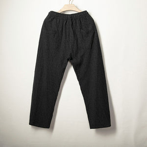 Loose Straight Linen Trousers