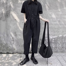 Load image into Gallery viewer, Women&#39;s Summer Black Loose Jumpsuit
