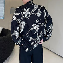 Load image into Gallery viewer, Vintage Flower Print Long Sleeve Shirt
