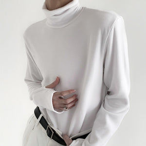 Soft Turtleneck Bottoming T-shirt