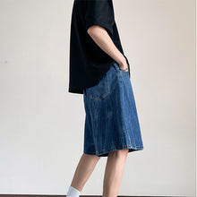 Load image into Gallery viewer, Retro Straight Denim Cargo Shorts
