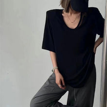 Load image into Gallery viewer, Thin Ice Silk Hollow T-shirt Top
