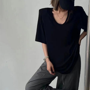 Thin Ice Silk Hollow T-shirt Top