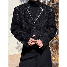 Load image into Gallery viewer, Shiny Tweed Cropped Jacket
