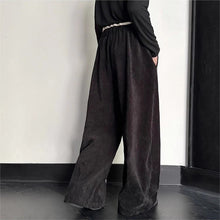 Load image into Gallery viewer, Straight-leg Webbing Patchwork Wide-leg Trousers
