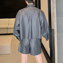 Load image into Gallery viewer, Three-dimensional Pocket Shirt and Shorts Suit Two Piece Sets
