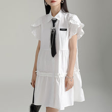 Load image into Gallery viewer, Ruffled Short Sleeve Dress
