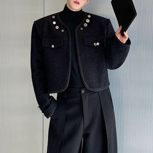 Beaded Multi-button Wool Coat