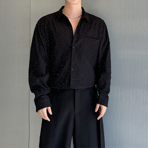 Gypsophila Black Long-sleeved Shirt