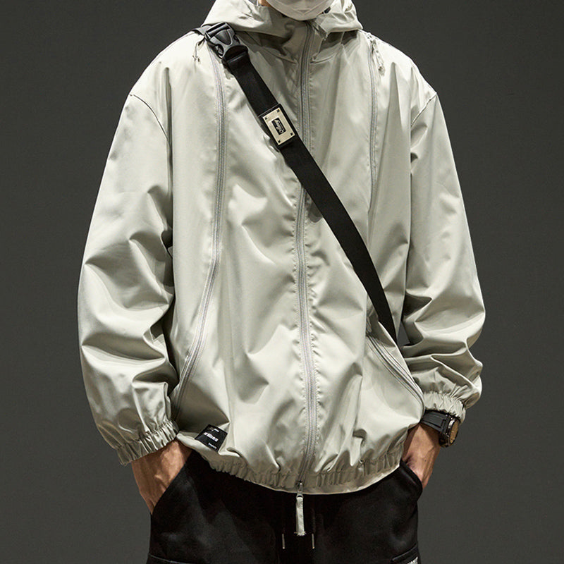 Loose Solid Color Outdoor Jacket