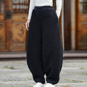 Retro Warm Thickened Scimitar Pants