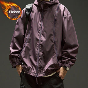 Loose Solid Color Outdoor Jacket