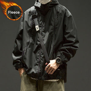 Loose Solid Color Outdoor Jacket