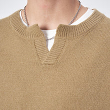 Load image into Gallery viewer, Solid Color Small V-neck Sweater
