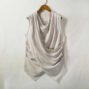 Summer Cotton Linen Sleeveless Vest