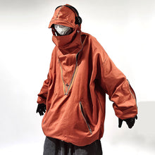 Load image into Gallery viewer, Loose Solid Color Hooded Retro Work Jacket
