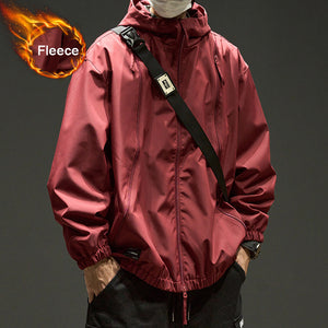 Loose Solid Color Outdoor Jacket