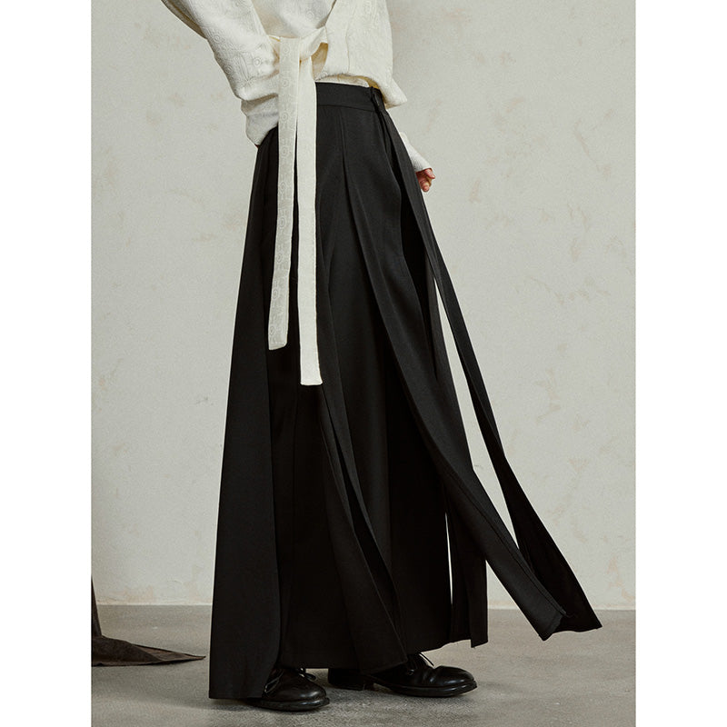 Multi-piece Flowing Draped Wide-leg Culottes