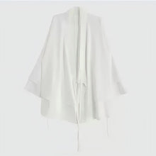 Load image into Gallery viewer, Dark Fake Two Piece Slanted Placket Cardigan
