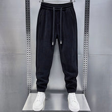 Load image into Gallery viewer, Mid-rise Loose-fitting Corduroy Track Pants
