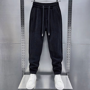 Mid-rise Loose-fitting Corduroy Track Pants