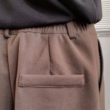 Load image into Gallery viewer, Thickened Twill Semi-elastic Wide-leg Loose Trousers
