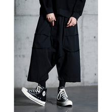 Load image into Gallery viewer, Stitched Raw Edge Wide Leg Low Rise Pants
