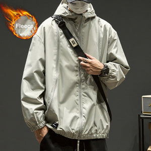 Loose Solid Color Outdoor Jacket