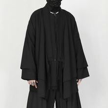 Load image into Gallery viewer, Dark Fake Two Piece Slanted Placket Cardigan
