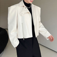 Load image into Gallery viewer, Retro Silhouette Zipped Wool Cropped Jacket
