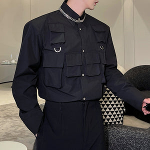 Three-dimensional Pocket Work Shirt