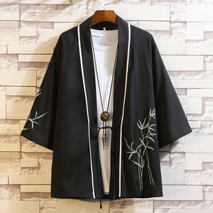 Embroidered Pattern Loose Casual Robe